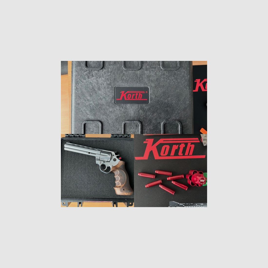 Korth Revolver Classic. 357 Mag 6“ plata raro