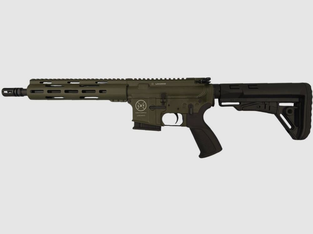 OD GREEN: Lux Def Tec LDT L4S AR15 10,5" halbautomatische Büchse Kaliber 22 Sonderserie in OD Green sofort verfügbar