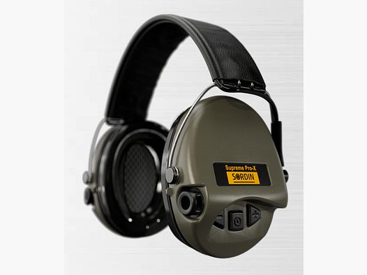 Sordin 75302-X/L-S Protezione auditiva elettronica Verde Supreme Pro X con fascia