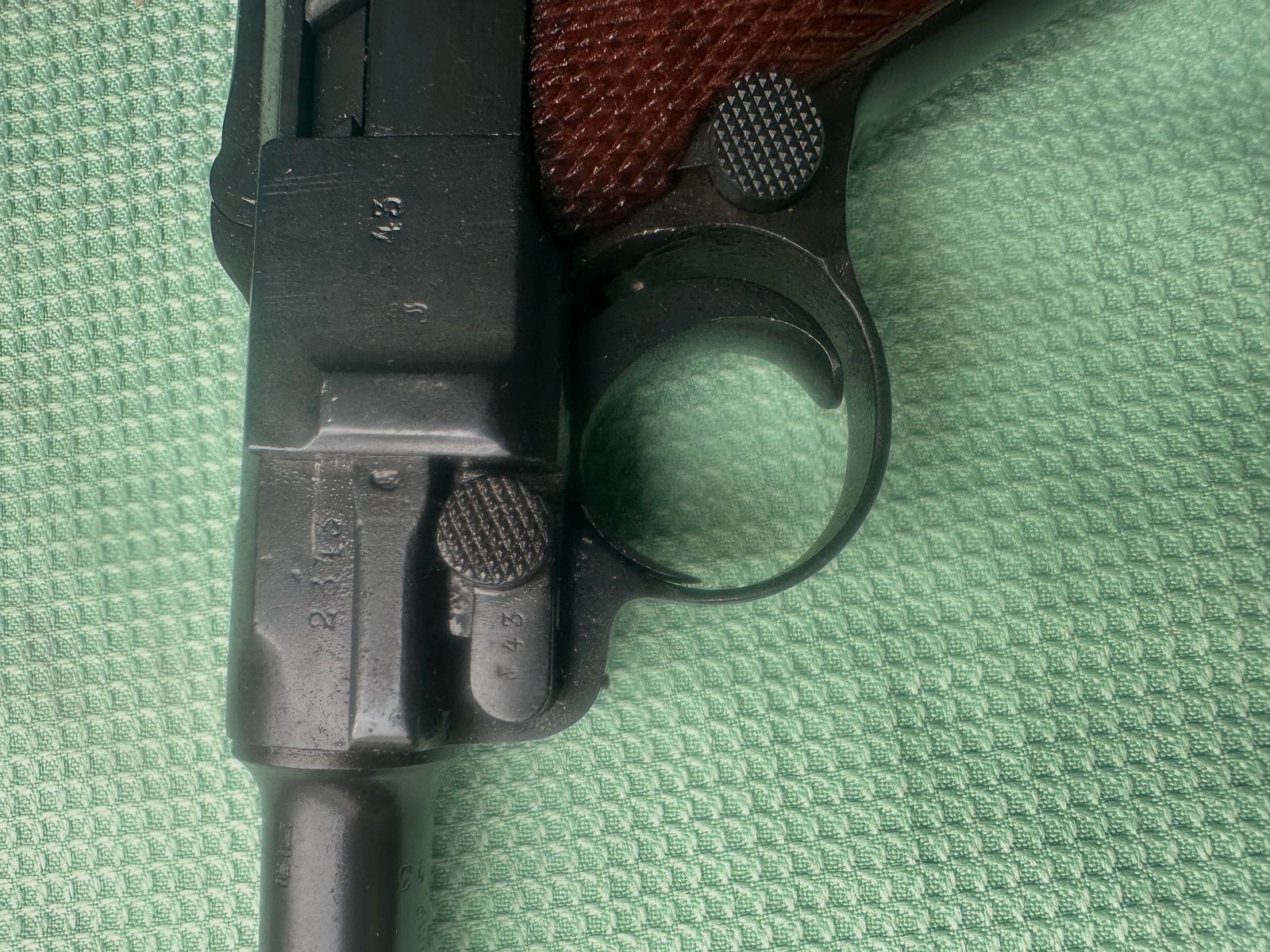 Pistole DWM 08 Erfurt Nummerngleich 2643