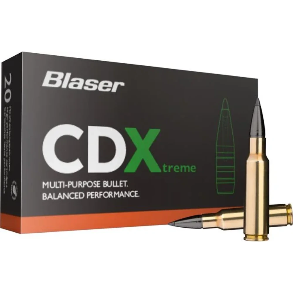 Munizioni BLASER 6.5 Creedmoor 125 gr. | 8,1 g CDX | senza piombo confezione da 20