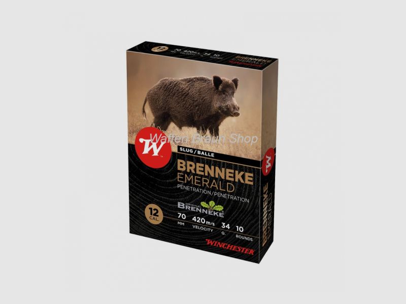 WinchesterSLUG,BRENNEKE EMERALD,12-70,20mm,34g,10