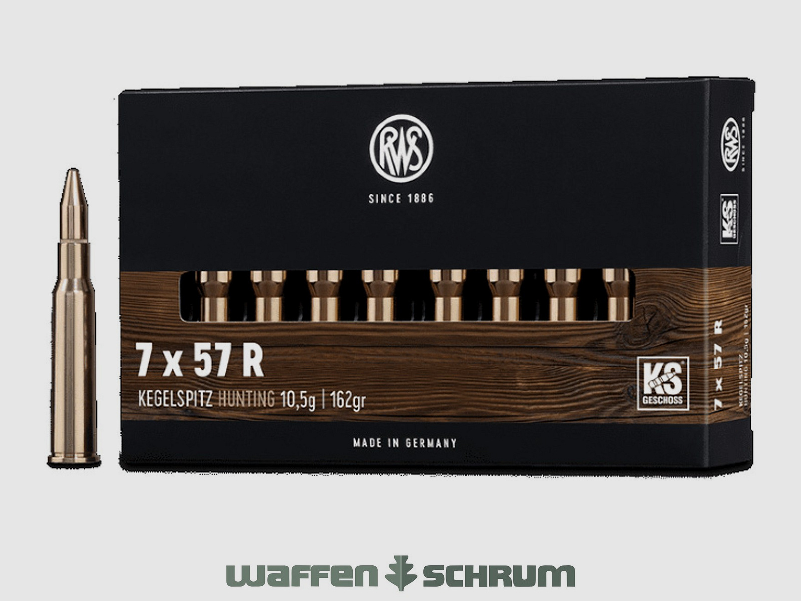 RWS Kegelspitz 10,5g - 162gr 7x57R