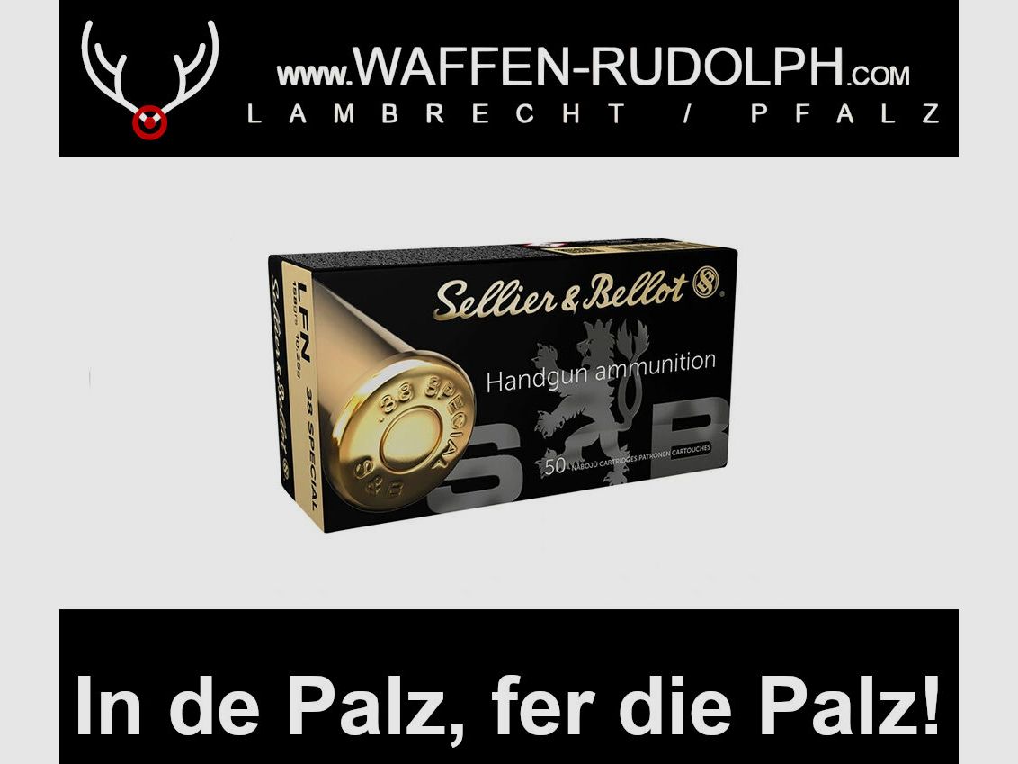Sellier & Bellot .38Spec. FMJ full metal jacket 10.2g/158gr., image 1 of 2