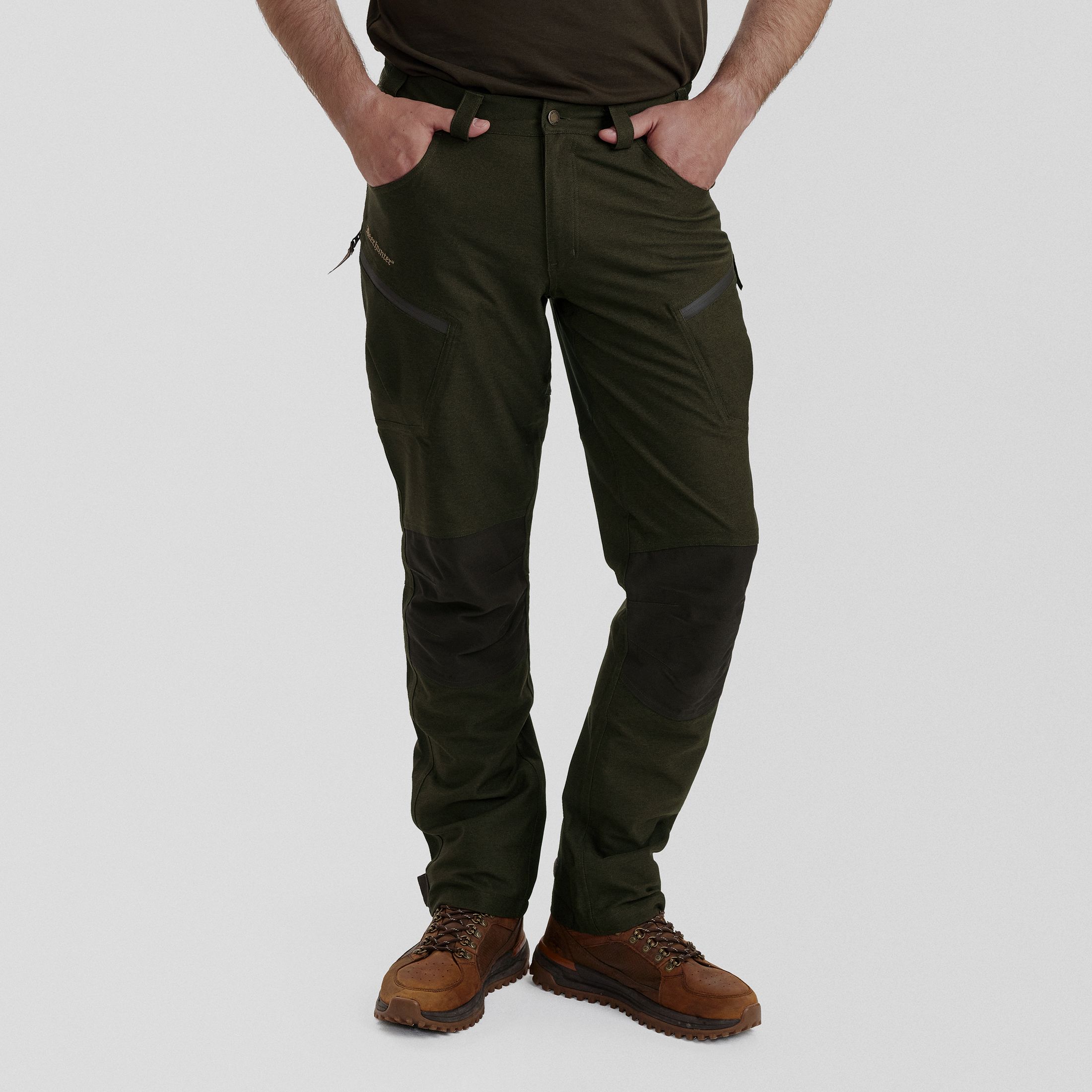 Chasse Trousers - Olive Night melange – Kleidergröße Herren: 58