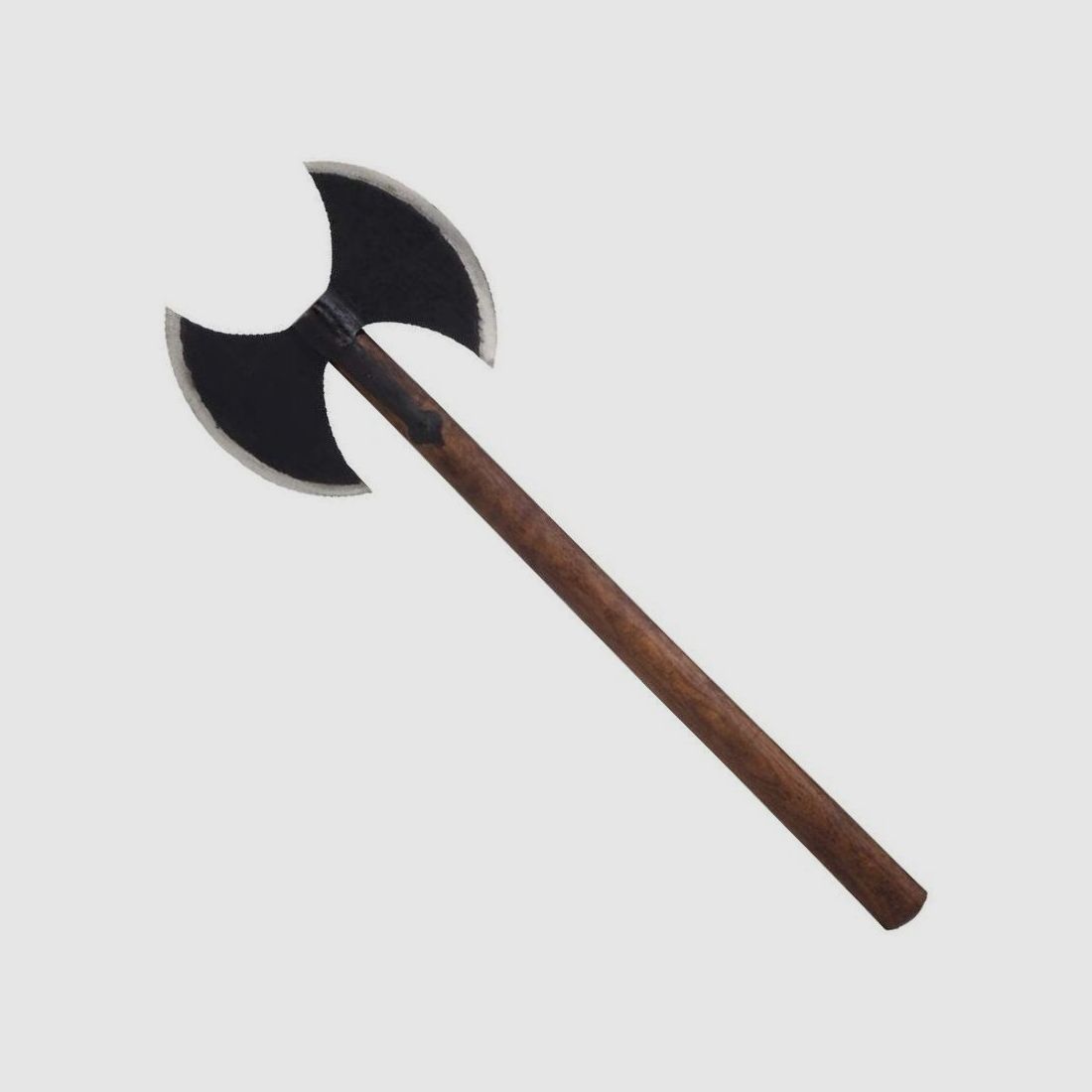 Wikinger Doppelaxt 90 cm geschmiedet Doppelkopf-Axt Doppelblatt