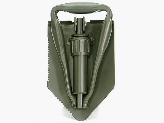 BW Klappspaten Oliv + Tasche - Neu - Bundeswehr Spaten Imit.