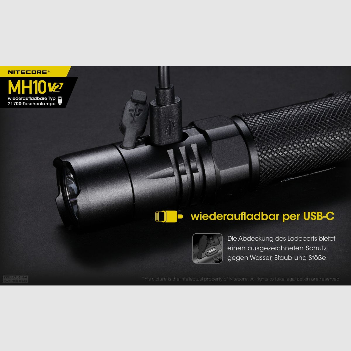 Nitecore MH10V2 Taschenlampe MH10 V2 1200 Lumen