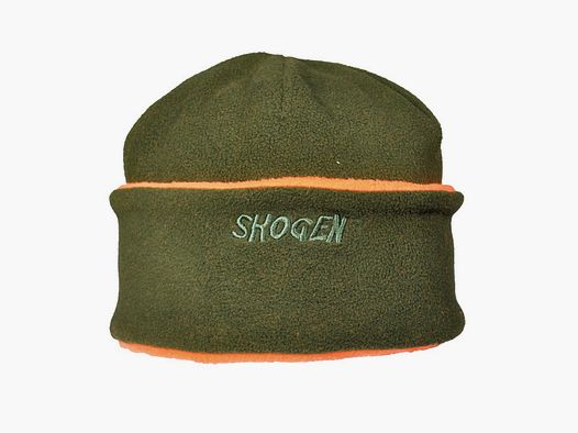 Skogen Wendefleece - Mütze mit Signal Oliv-Orange
