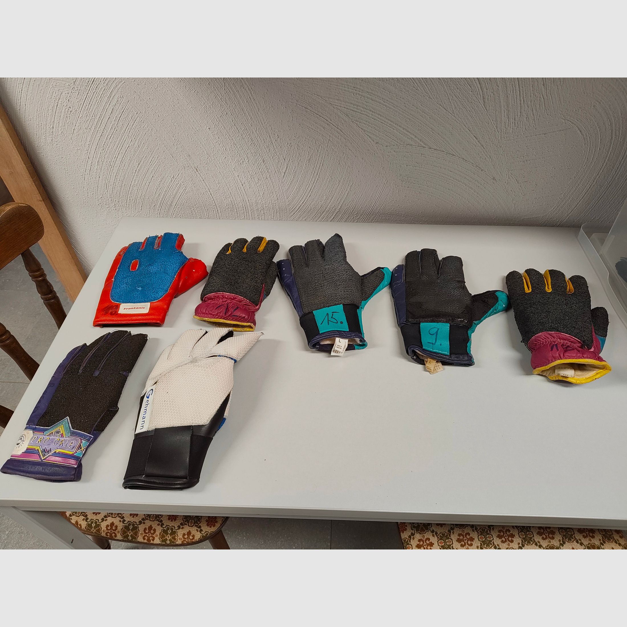 Schießhandschuh Konvolut 7 Stück Gehmann Holme Frankonia Anschütz