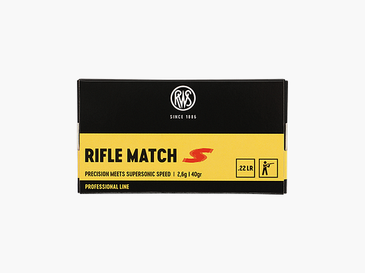 .22LR RWS RIFLE MATCH S 40gr