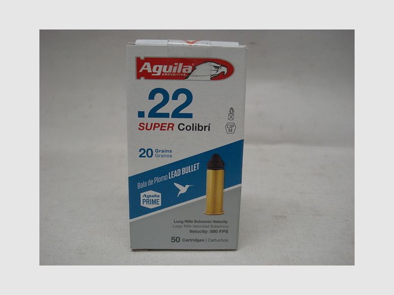 .22lr Super COLIBRI Subsonic - Velocity 20gr/a50 #1B220339