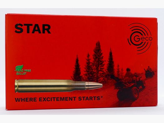 Geco 8x57 IRS Star 10,4g/160gr Cartucce per Fucile Senza Piombo