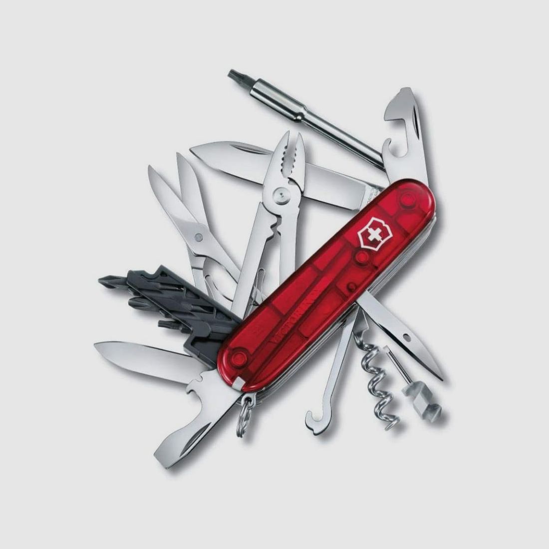 VICTORINOX CYBER 34 ROT TRANSLUZID 1.7725.T, Bild 1 von 4