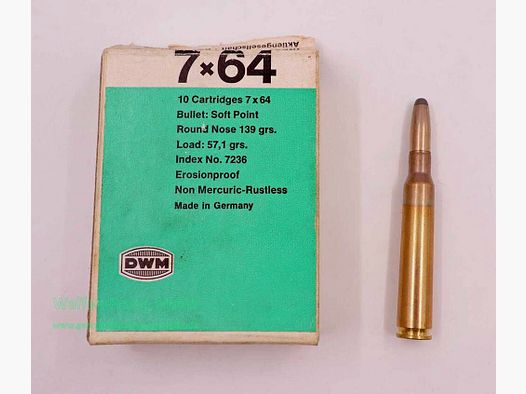 DWM, Berlin rifle cartridges 7x64