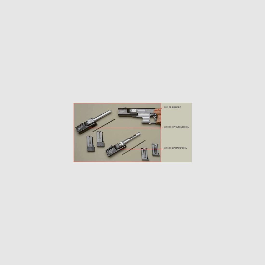 Kit de Conversion SP/HP pour PARDINI .22LR, image 3 sur 3