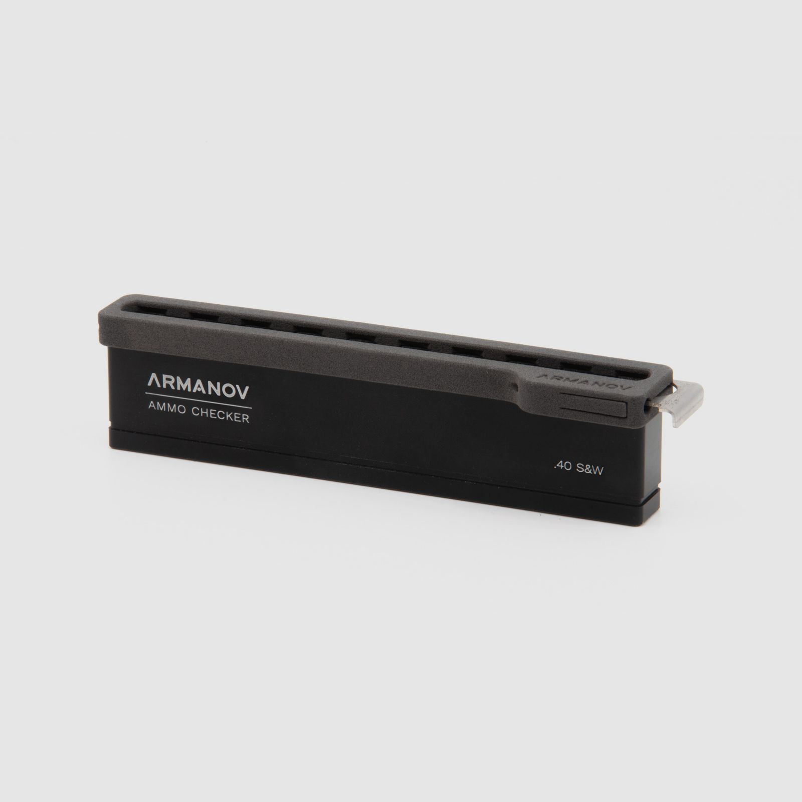 ARMANOV ​​​​​Ammo Checker 10 Rnd with Quick Transfer Cover and OAL Checker - .40 S&W