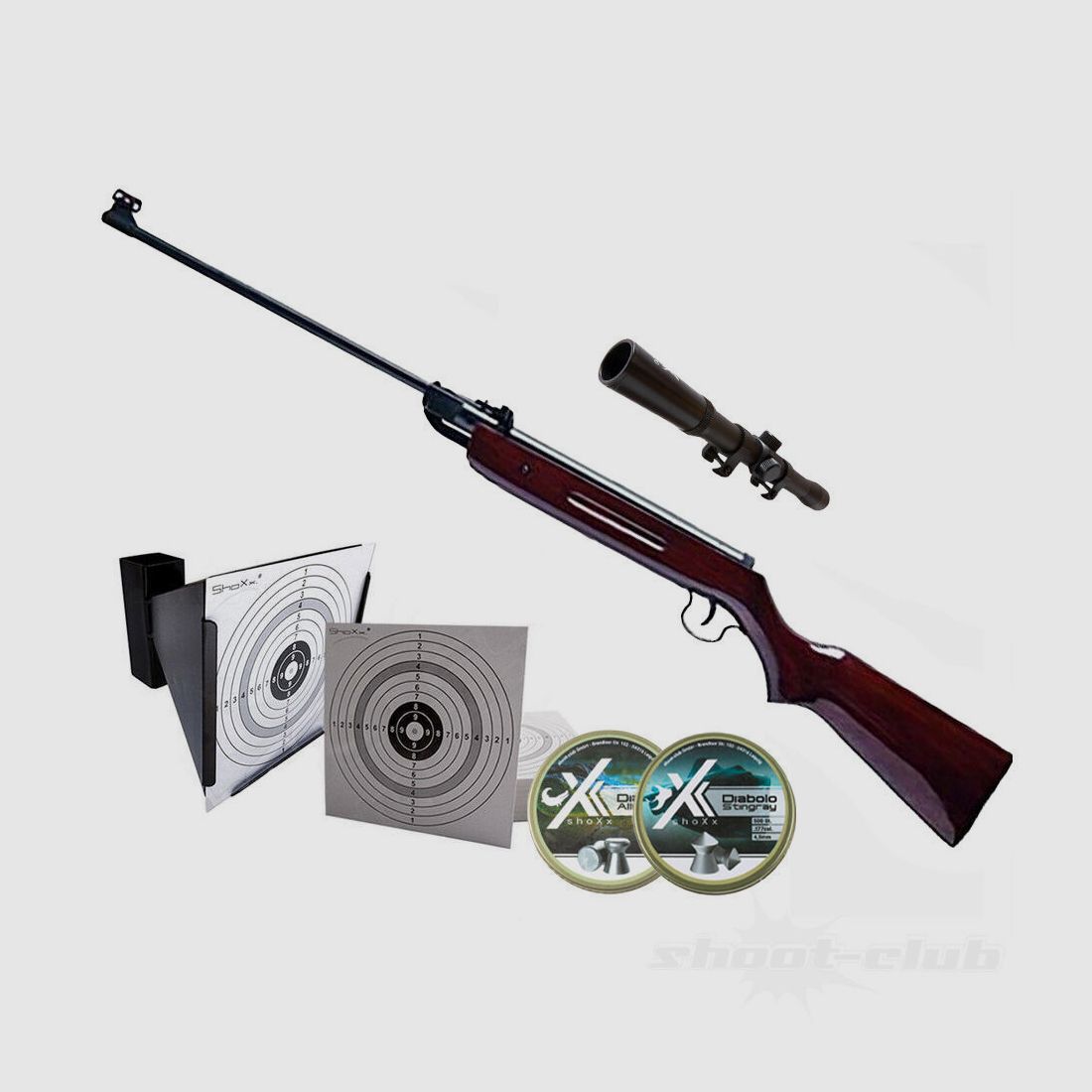Norconia B2 Luftgewehr 4,5mm - Komplett-Set