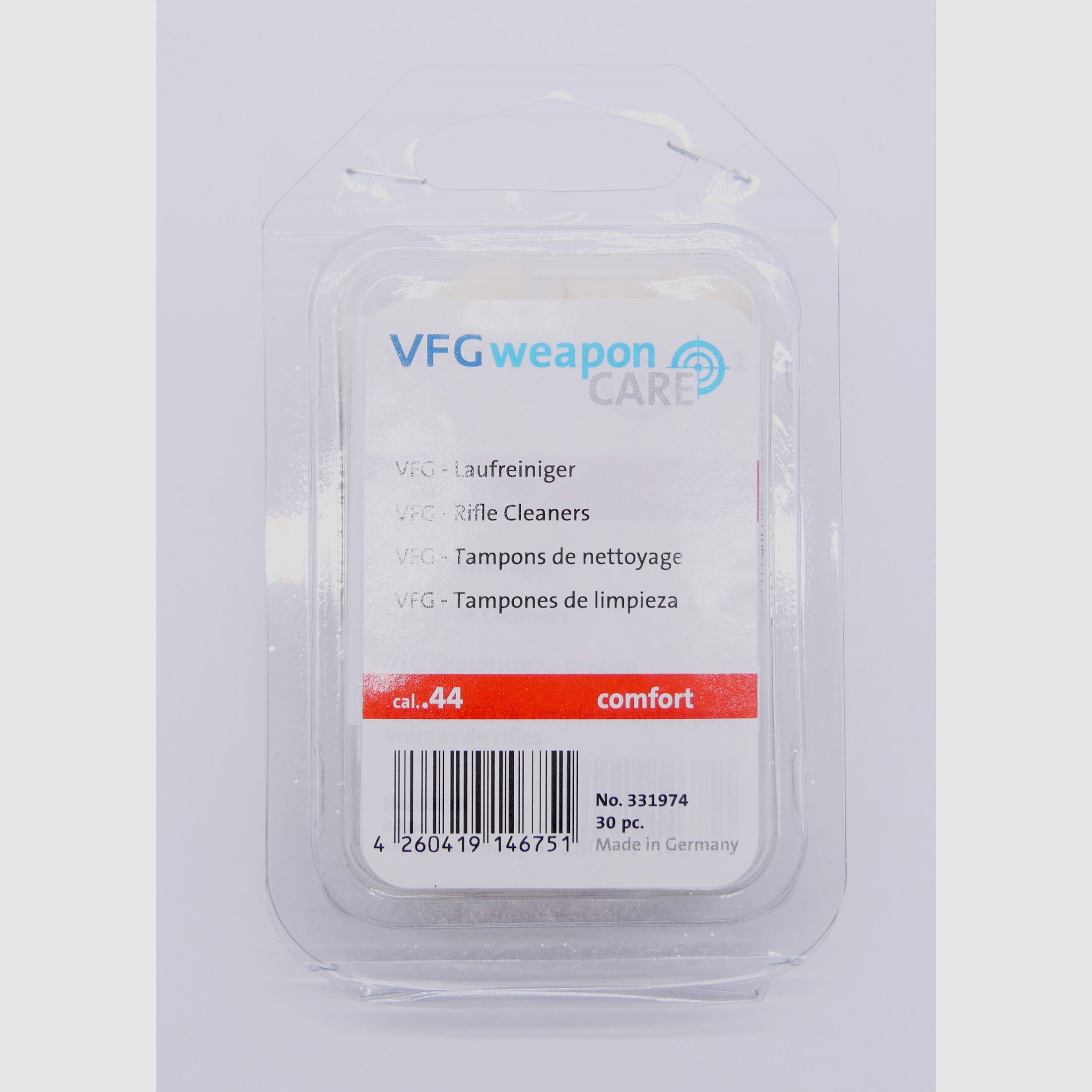 VFG 331974 cal. .44 barrel cleaner for rifles Comfort 30 pieces