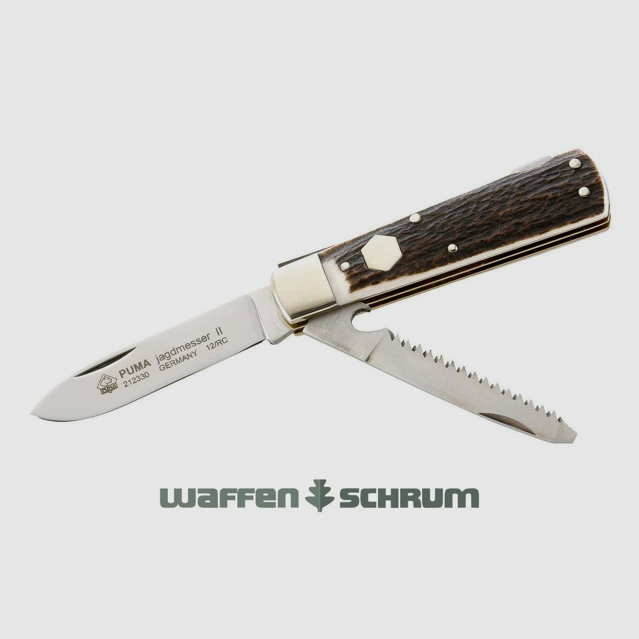 Puma Jagdmesser II  mit Säge zum ausklappen