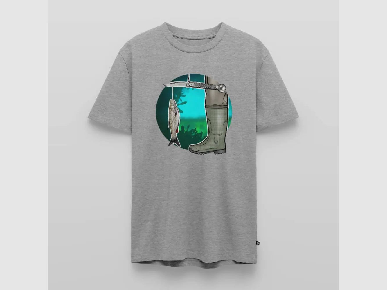 PUMA Men´s Premium T-Shirt „Waagemesser – Petri Heil"