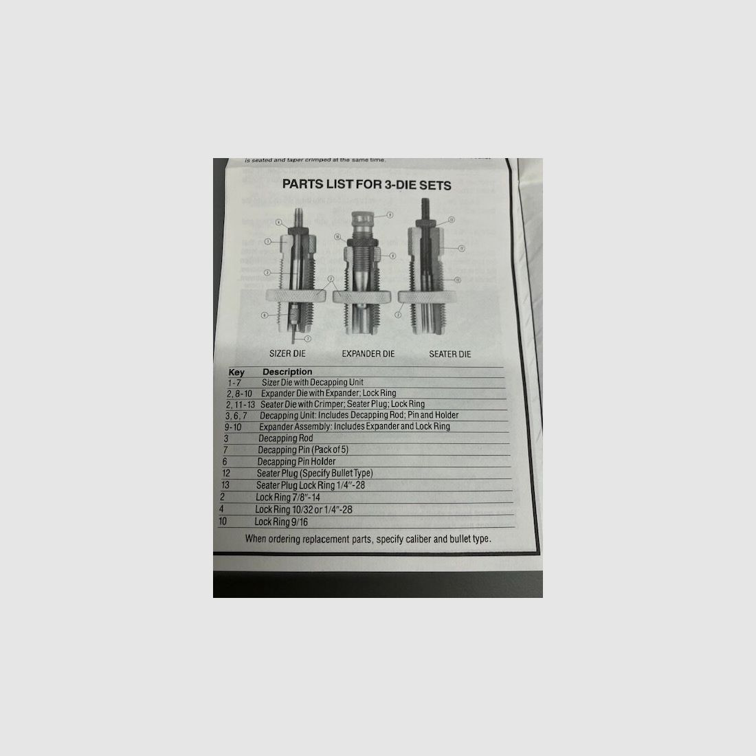 RCBS Matritzensatz 20509 3-Die Carb Set 9mm Luger, Bild 2 von 2