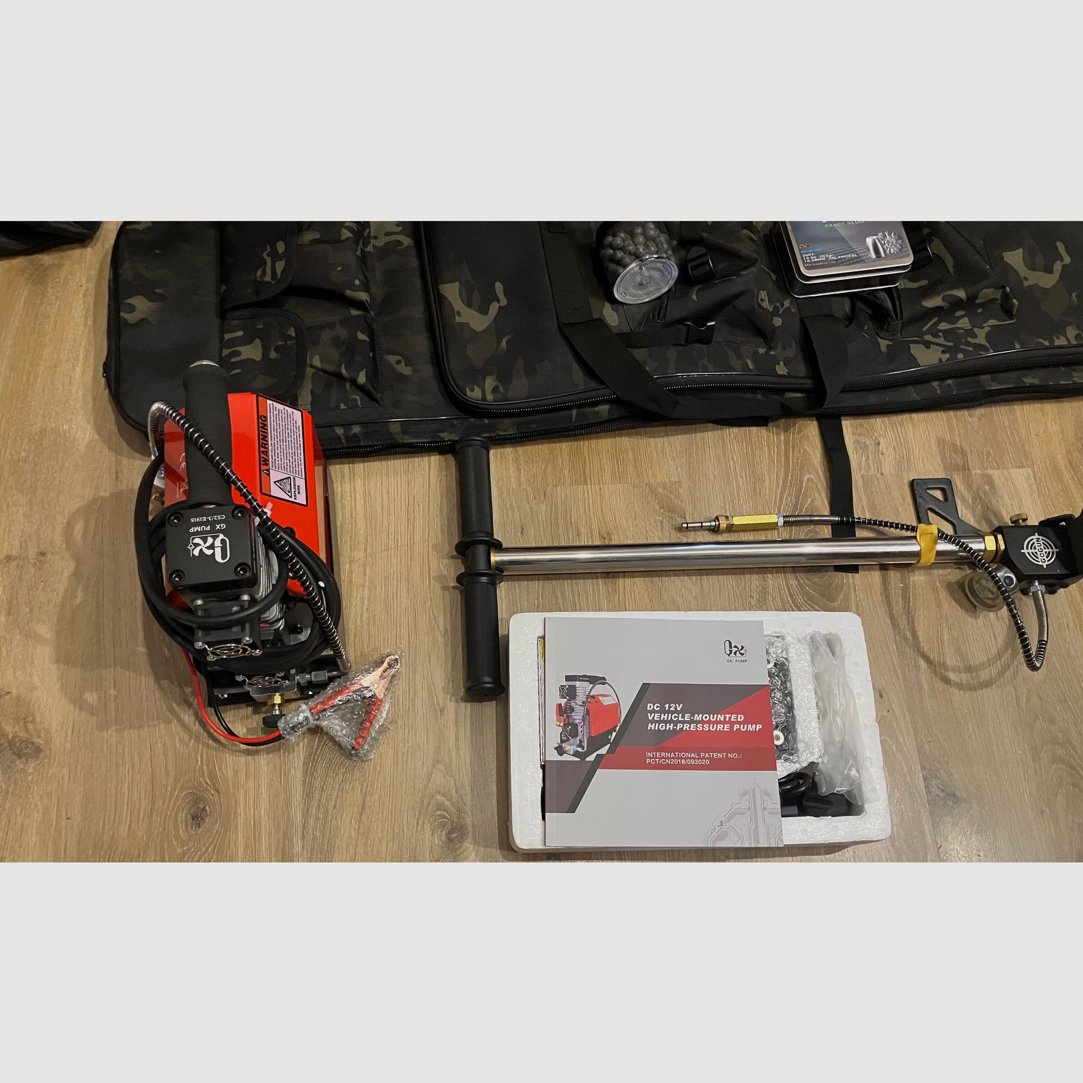 AEA Challenger Bullpup CAL .50 Luftgewehr 7,5 J Komplettset mit FX Optik Kompressor Tasche Munition - neuwertig