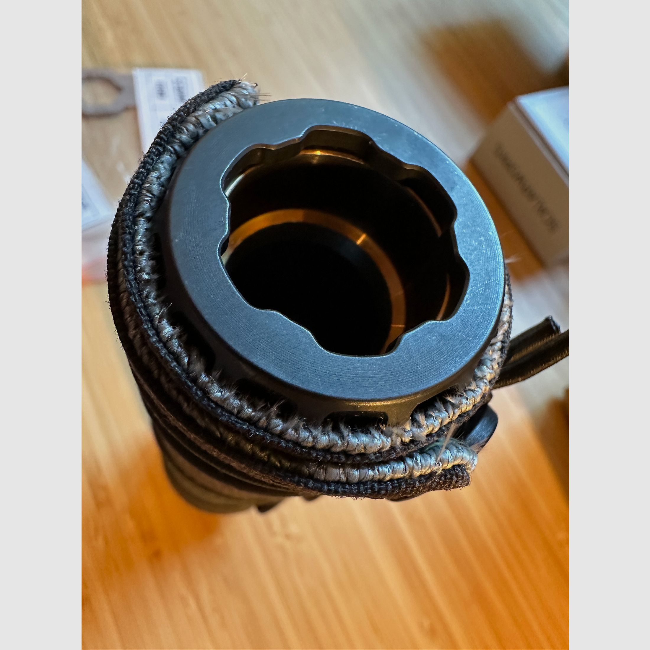 Acheron ACS E1 Hexalug 7,62mm Schalldämpfer + md-textil Hitzeschutz Schalldämpfer Cover