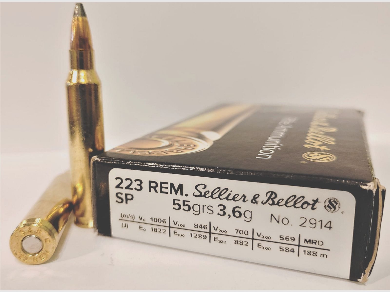 Amunicja Sellier&Bellot kal. .223 Rem. SP, 3,6 g / 55 gr, opakowanie 20 szt.