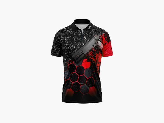 DED 1911 Competition Rotes T-Shirt, Größe: 10XL, Benutzerdefinierter Name: Kein Name, Bekleidungsart: Regulär (Herren)
