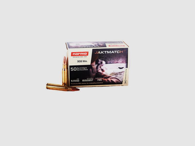 Norma .308 Win. Jaktmatch 17622 9.7g/150gr.