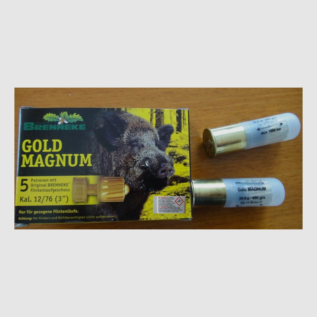 Brenneke Brenneke-Gold Magnum cartuchos de escopeta 12/76