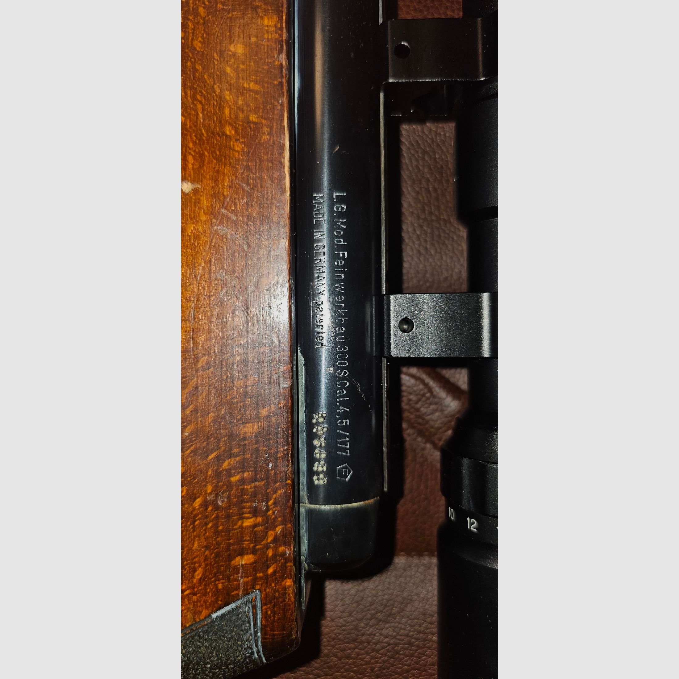 Carabina de aire comprimido Feinwerkbau 300s con mira telescópica