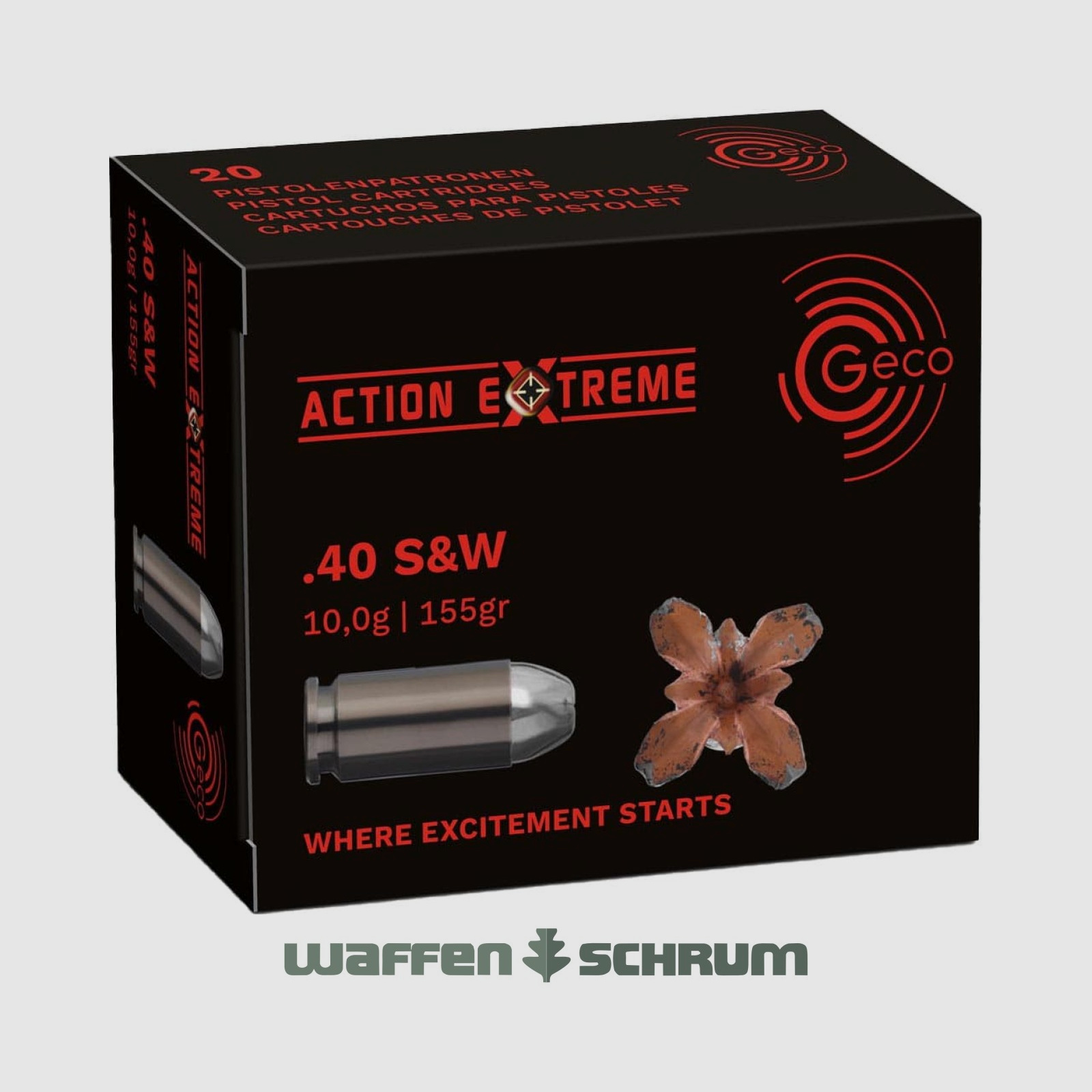 Geco Action EXTREME 10,0g - 155gr .40S&W