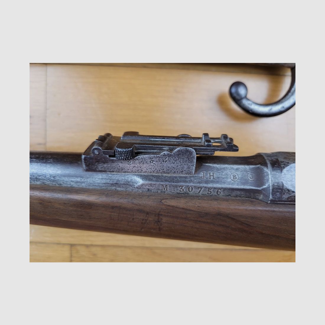 Uitzonderlijke Chassepot Geweer Set 1866 – Laat 1871 - monomatrikulaire met SA bajonet genummerd op het geweer TBE+, afbeelding 18 van 32
