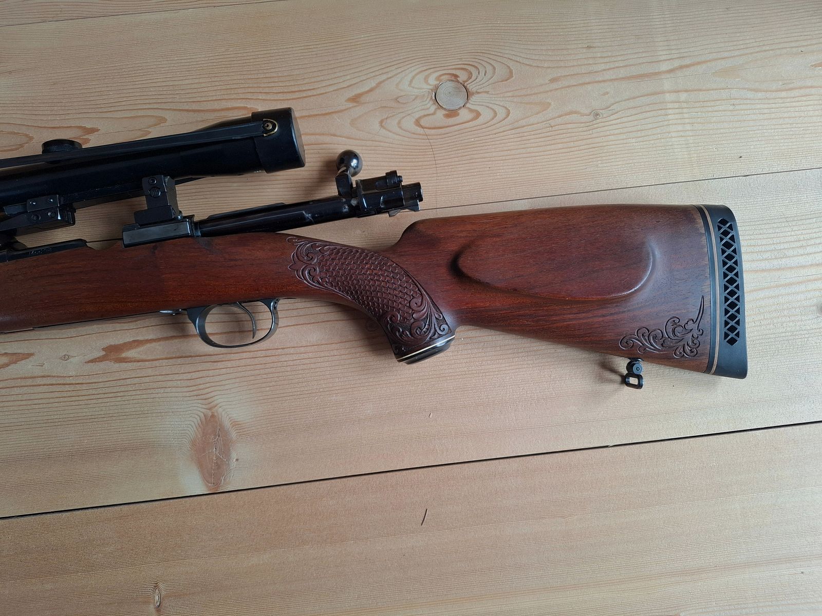 Mauser Mod. 98 Kal. 7mm Rem. Mag. w tym montaż obrotowy i Schmidt & Bender ZF