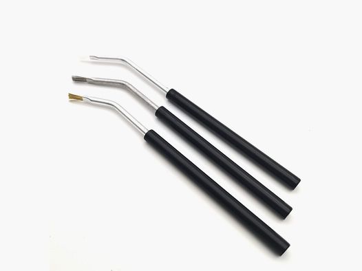 Angled cleaning brush set