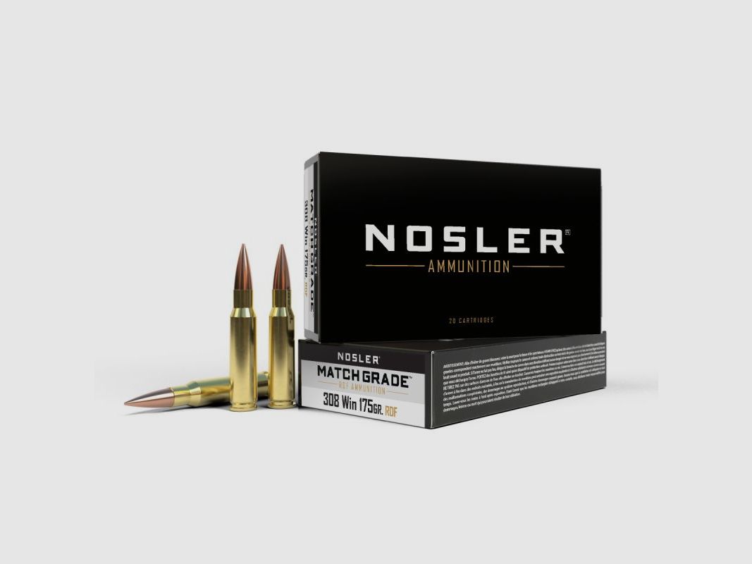 Ammunition 308 WIN NOSLER RDF 175gr .60132, image 1 of 4