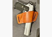 Holster in pelle universale – produzione USA "W" – Yaqui-Loop – OWB per pistole fullsize