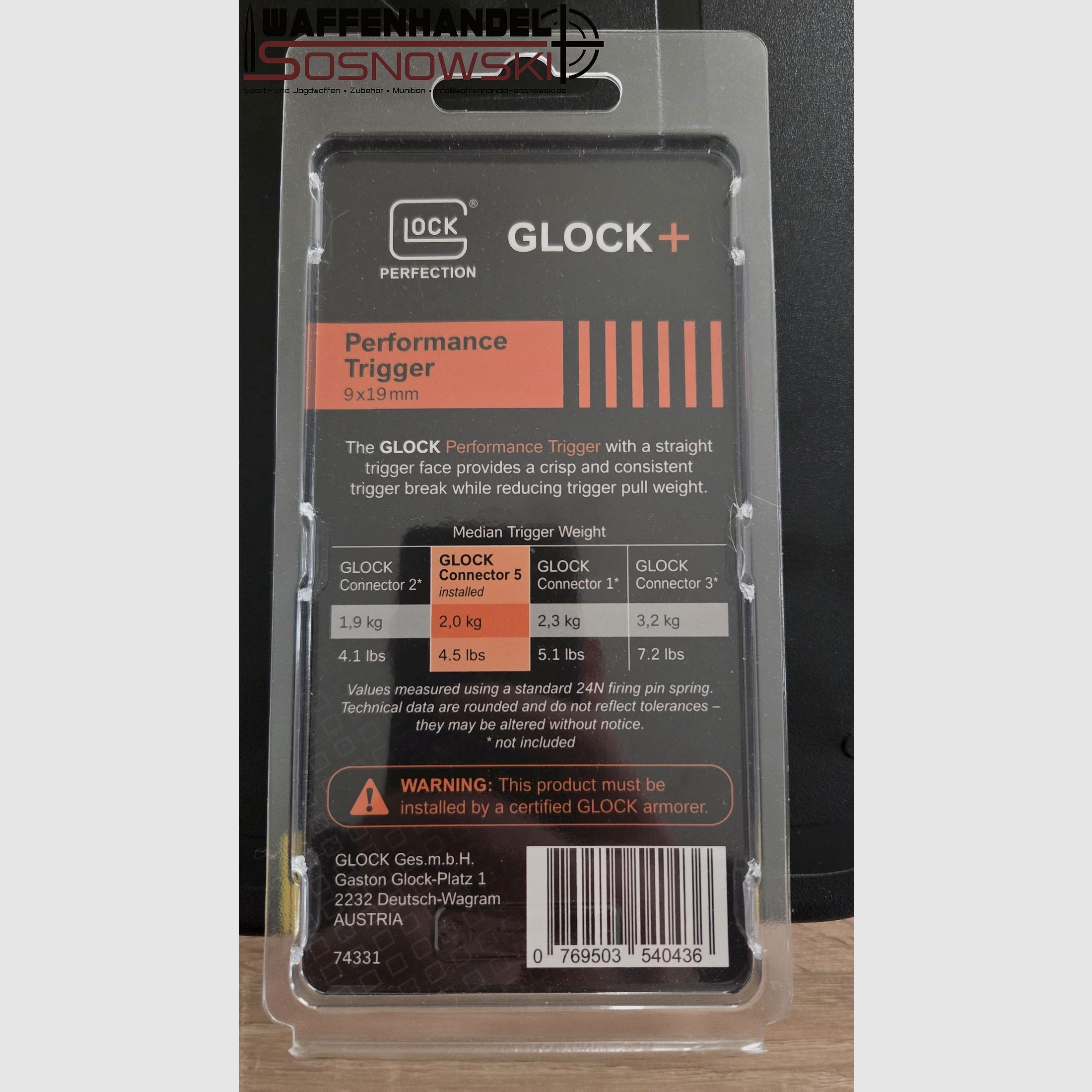 Glock Performance Trigger Gen4/5 9x19mm