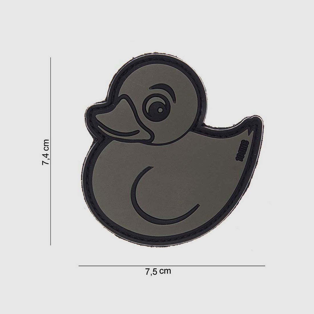 RUBBER PATCH DUCK GRAU