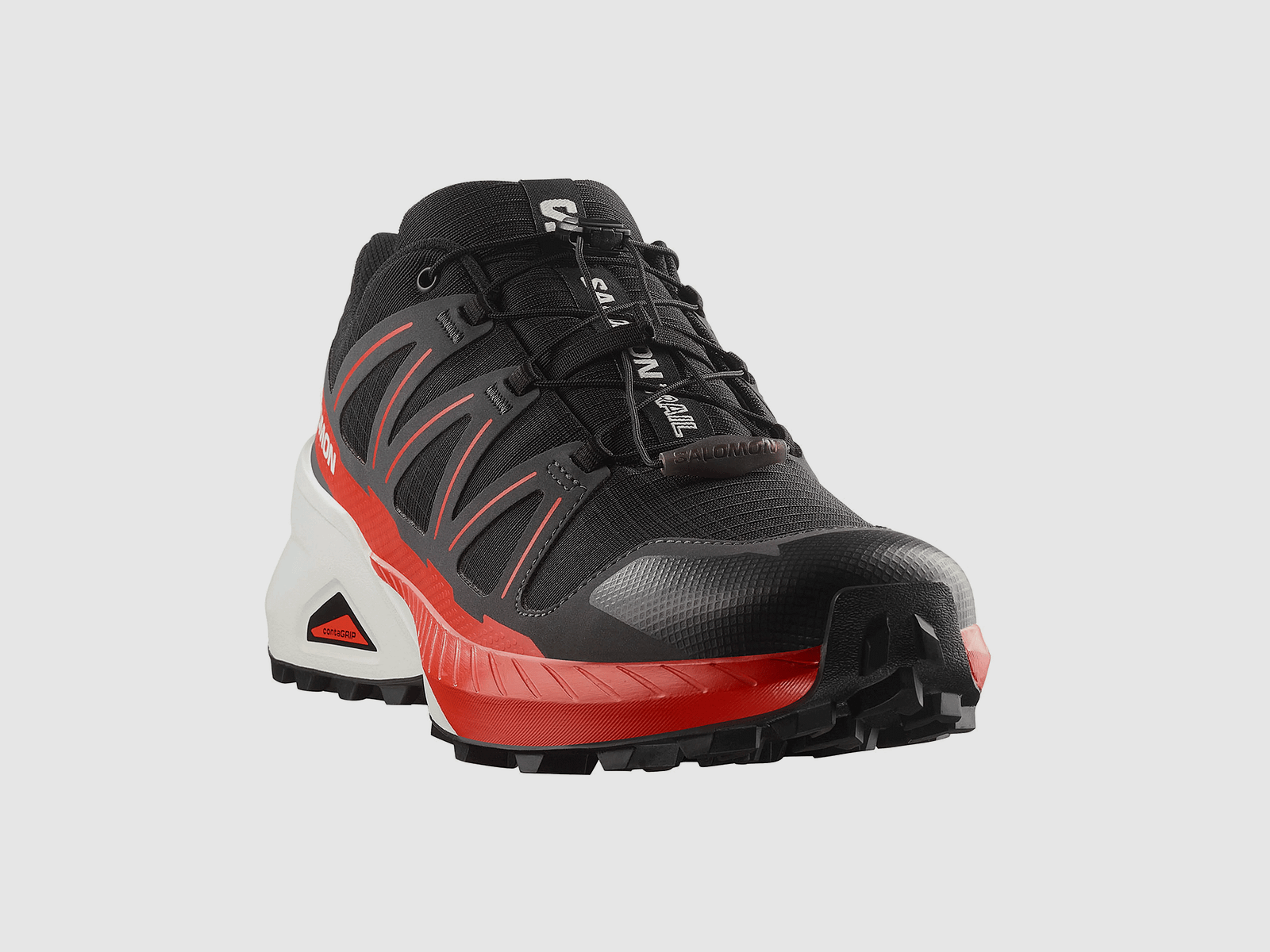SALOMON – MEN – SPEEDCROSS PEAK Black / Asphalt / Fiery Red, image 2 of 8