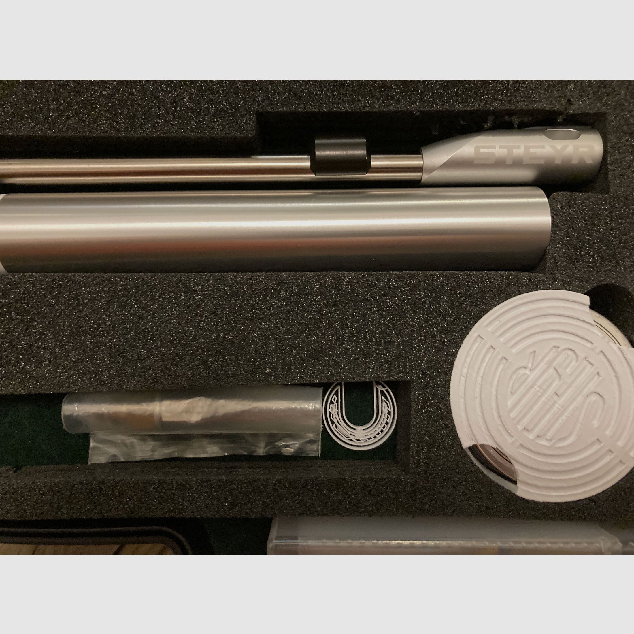 Steyr luchtpistool LP 2 zilver / zilver re Gr. M 4,5mm