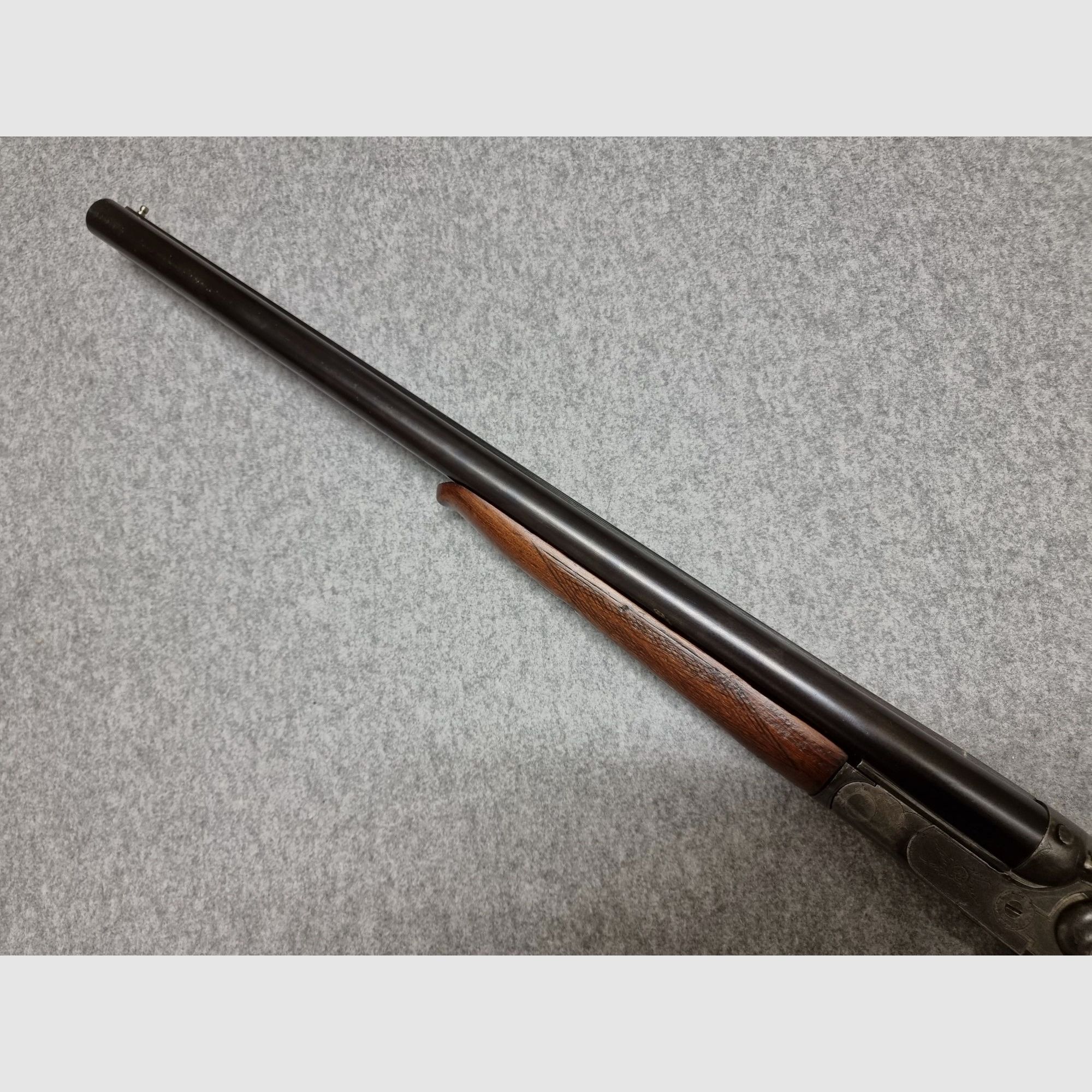 Escopeta histórica de cochero - Bayard Pieper - escopeta de percutor 16/70 con culata inglesa