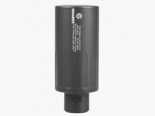 Tłumik dźwięku ze stali nierdzewnej GOMANDER Tactinox 9 mm S PCC DT - gwint 1/2 X 28" UNEF