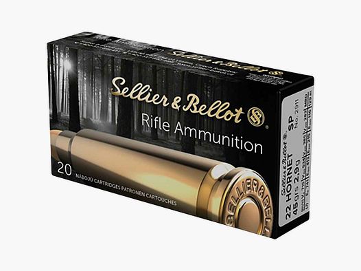 .22 Hornet proiettile parziale 2,9g/45grs. Sellier & Bellot