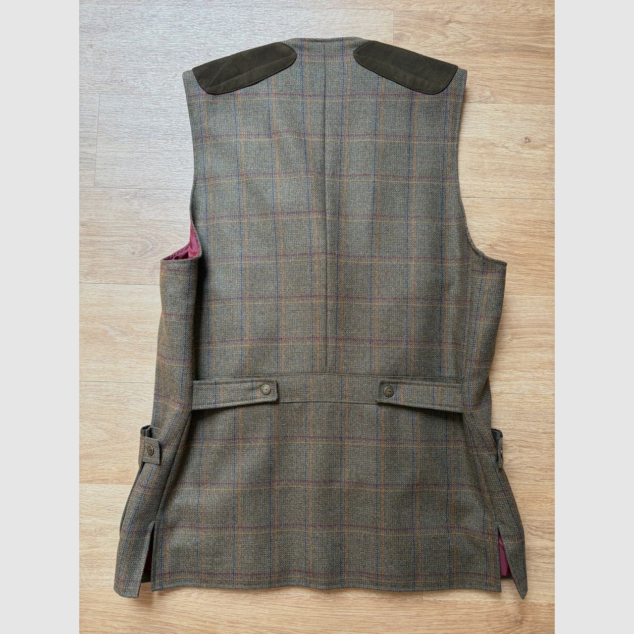 Laksen Sporting Shooting Vest Lovat Tweed from Scotland size XL