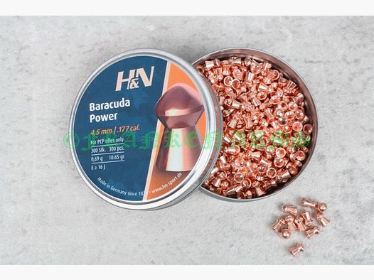 H&N Baracuda Power 4,50mm 300 Stück