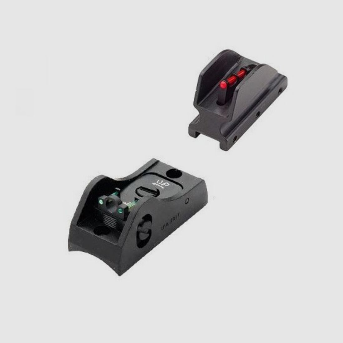 Zestaw celowników LPA T-Rib Ghostring 3-Dot Fiber