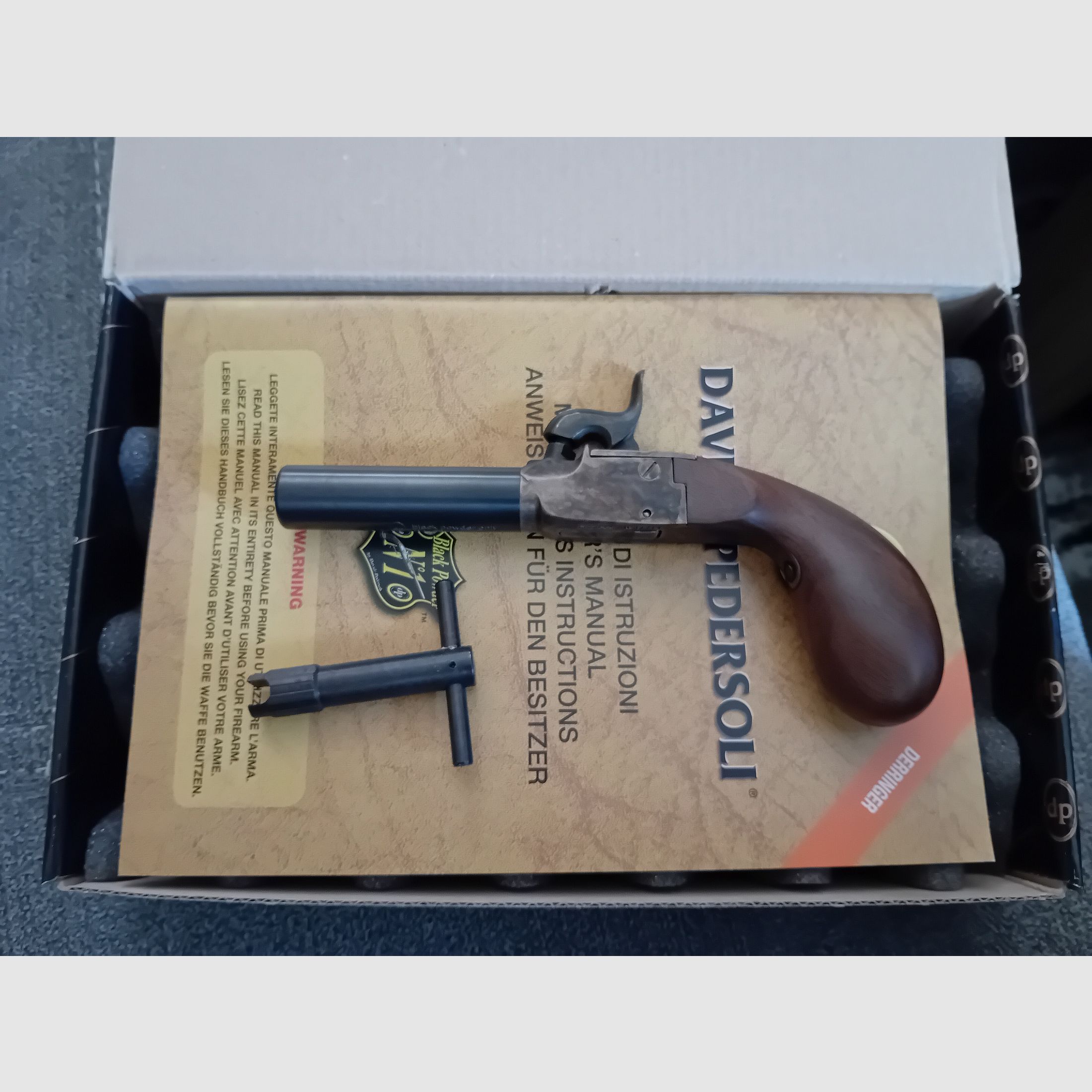 Perkussionspistole Pedersoli Derringer Liegi Standard Kaliber .44